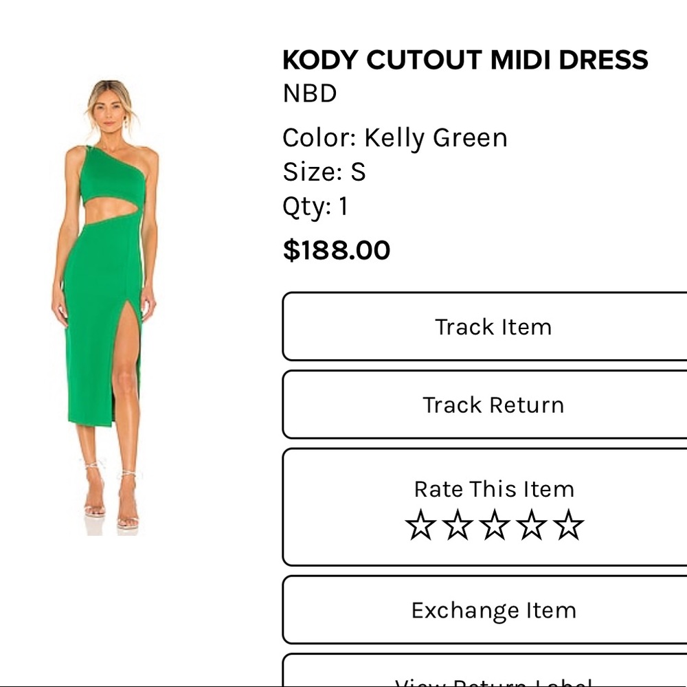 NBD Kody Cutout Dress